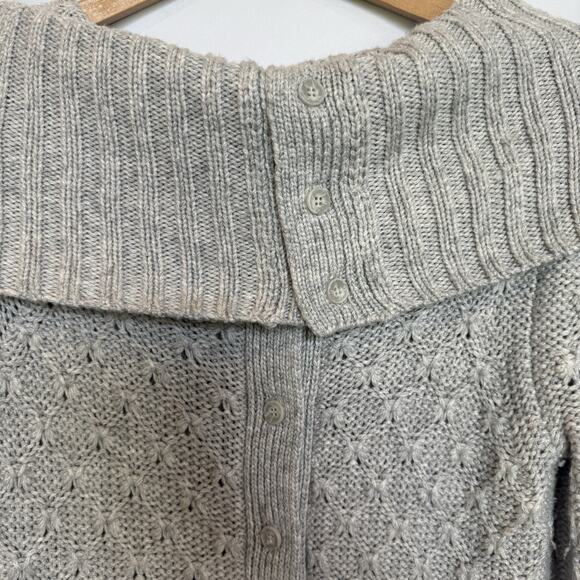 Anthropologie Sparrow Womens Cowl Neck Cable Knit Wool Sweater Dress Size XS - Picture 7 of 15